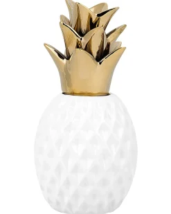 Accessorio decorativo Ananas TYANA Ceramica Bianco