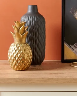 Accessorio decorativo Ananas TYANA Ceramica Oro