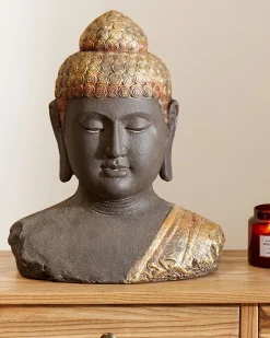 Accessorio decorativo Buddha CARUM Ceramica Nero