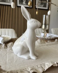 Accessorio decorativo Coniglio RUCA Ceramica Bianco