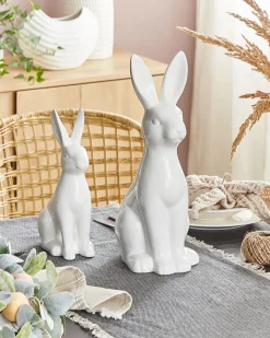 Accessorio decorativo Coniglio PAIMPOL Ceramica Bianco