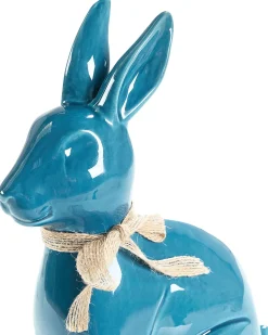 Accessorio decorativo Coniglio JAMBLES Ceramica Blu