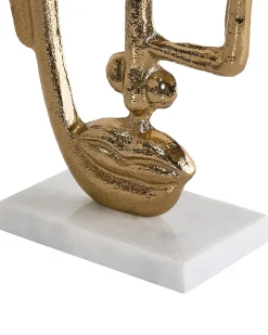 Accessorio decorativo Volto MOSKO Metallo Oro