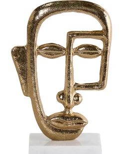 Accessorio decorativo Volto MOSKO Metallo Oro