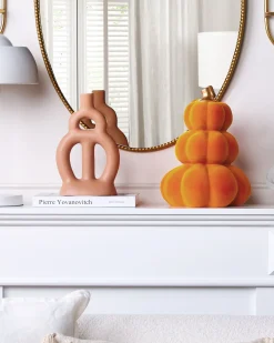 Accessorio decorativo Zucca KALAMATA Velluto Arancione