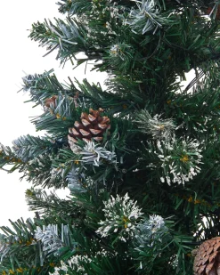 Albero di Natale artificiale LED PALOMAR 120 cm Verde scuro