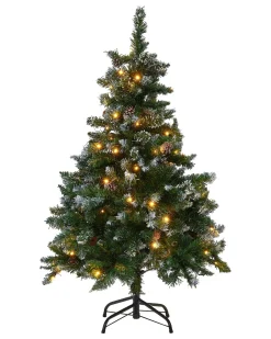 Albero di Natale artificiale LED PALOMAR 120 cm Verde scuro