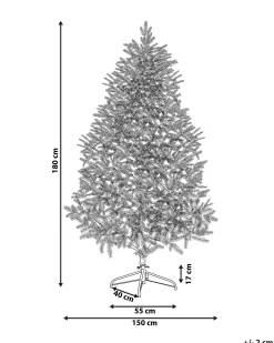 Albero di Natale artificiale FARNHAM 180 cm Blu