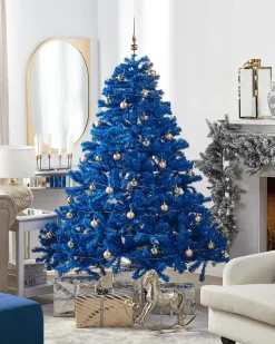Albero di Natale artificiale FARNHAM 180 cm Blu