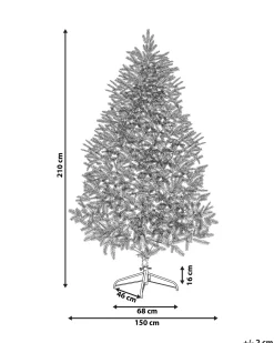 Albero di Natale artificiale FARNHAM 210 cm Blu