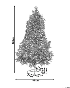 Albero di Natale artificiale DENALI 120 cm Verde