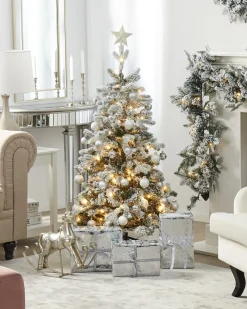 Albero di Natale pre illuminato LED TATLOW 120 cm Verde