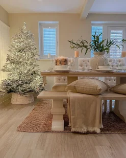Albero natalizio innevato BASSIE 180 cm Bianco