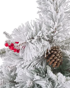 Albero natalizio innevato MASALA 120 cm Bianco