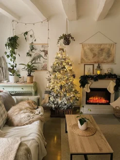 Albero natalizio innevato TOMICHI 210 cm Bianco