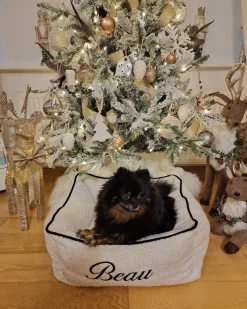 Albero natalizio innevato LED MALIGNE 90 cm Bianco