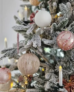 Albero natalizio innevato BASSIE 240 cm Bianco