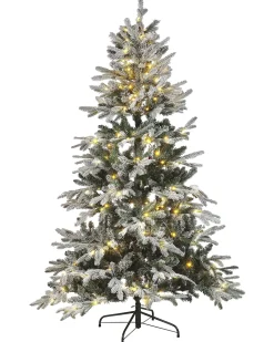 Albero natalizio innevato LED MIETTE 180 cm Bianco