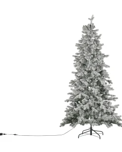 Albero natalizio innevato LED TATLOW 210 cm Verde