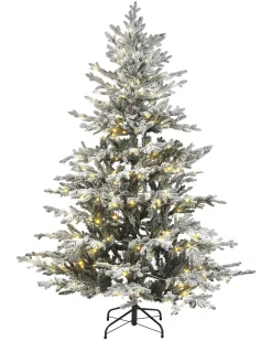 Albero natalizio innevato LED BRISCO 180 cm Bianco