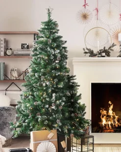 Albero di Natale artificiale LED PALOMAR 180 cm Verde scuro