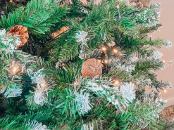 Albero di Natale artificiale LED PALOMAR 180 cm Verde scuro