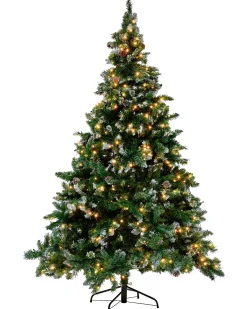 Albero di Natale artificiale LED PALOMAR 180 cm Verde scuro