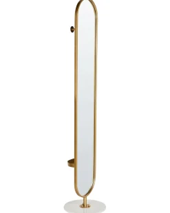 Appendiabiti con specchio MOODY 170 cm Metallo Oro