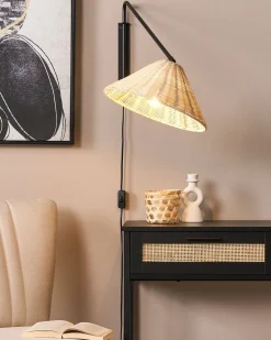 Applique PALENA Regolabile Rattan Naturale