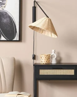 Applique PALENA Regolabile Rattan Naturale