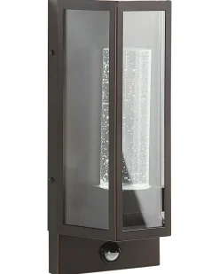 Applique a LED per esterni FRUID con sensore di movimento Marrone