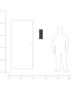 Applique a LED per esterni LIMONLU Nero