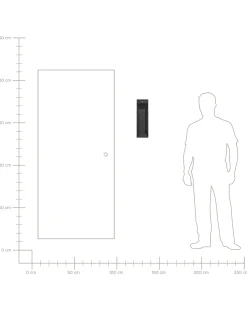 Applique a LED per esterni MAWZA con sensore di movimento Nero