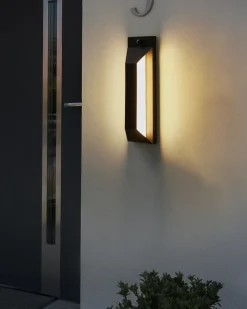 Applique a LED per esterni MAWZA con sensore di movimento Nero