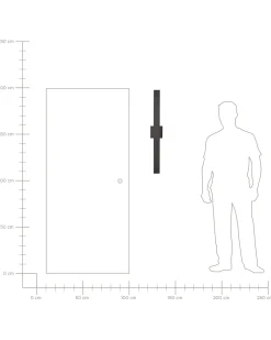Applique a LED per esterni MELGAM Nero