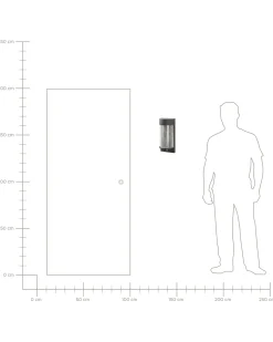 Applique a LED per esterni PHEPPIE con sensore di movimento Nero