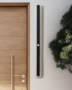 Applique a LED per esterni SAVANE con sensore di movimento Nero