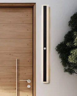 Applique a LED per esterni SAVANE con sensore di movimento Nero