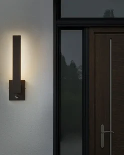 Applique a LED per esterni TUMMEL con sensore di movimento Nero