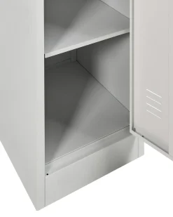 Armadietto a 2 livelli ATHLETE Metallo Grigio/Bianco