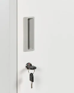 Armadietto a 2 livelli ATHLETE Metallo Grigio/Bianco