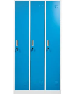 Armadietto a 3 porte ATHLETE Metallo Bianco/Blu