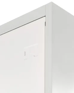 Armadietto a 4 porte con panca ATHLETE Metallo Grigio/Bianco