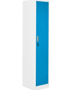 Armadietto a porta singola ATHLETE Metallo Bianco/Blu