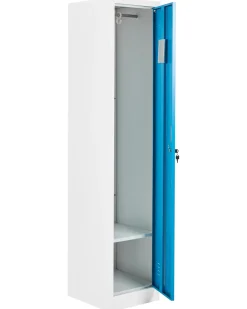 Armadietto a porta singola ATHLETE Metallo Bianco/Blu