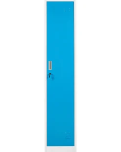Armadietto a porta singola ATHLETE Metallo Bianco/Blu