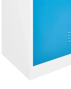 Armadietto a porta singola ATHLETE Metallo Bianco/Blu