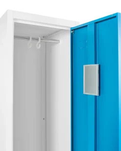Armadietto a porta singola ATHLETE Metallo Bianco/Blu