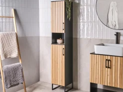 Armadietto da bagno MISCANTI Bambù 30 cm Marrone chiaro