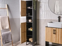 Armadietto da bagno MISCANTI Bambù 30 cm Marrone chiaro